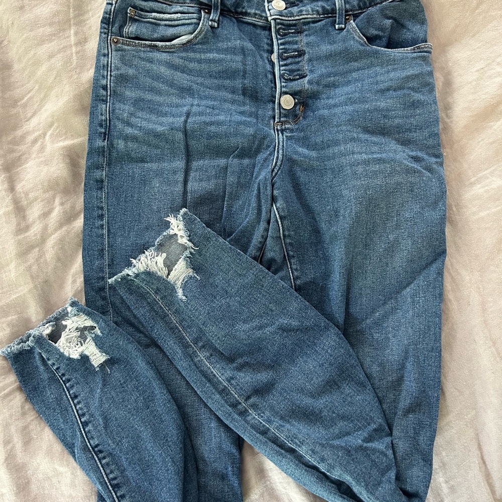 Abercrombie & Fitch High Rise Blue Jeans
